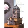 Accent Plus Flip-Top Wood Lantern with Drawer - 14 inches