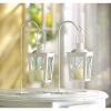 Accent Plus Mini Railroad-Style Candle Lantern Pair
