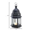 Accent Plus Clear Glass Moroccan Candle Lantern - 12.5 inches