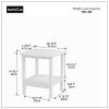 HDPE Side Table; White