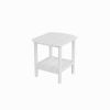 HDPE Side Table; White